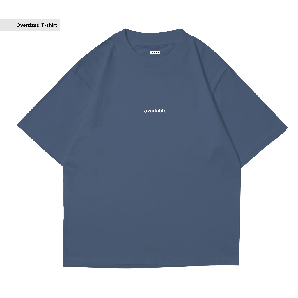 MORSKY OVERSIZED T-SHIRT I OVERSIZED T-SHIRT AVAIL I MEDIUM BLUE (UNISEX)