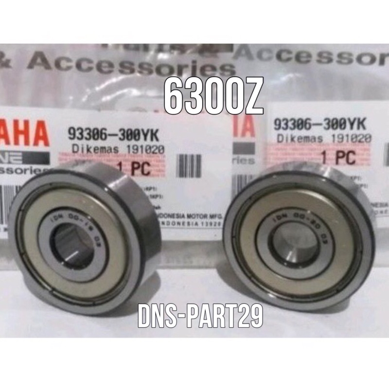 BEARING 6300Z 2PCS ล้อหน้า YAMAHA MIO NMAX AEROX JUPITER Z VEGA R ใหม่ MIO M3 MIOZ/S FREEGO