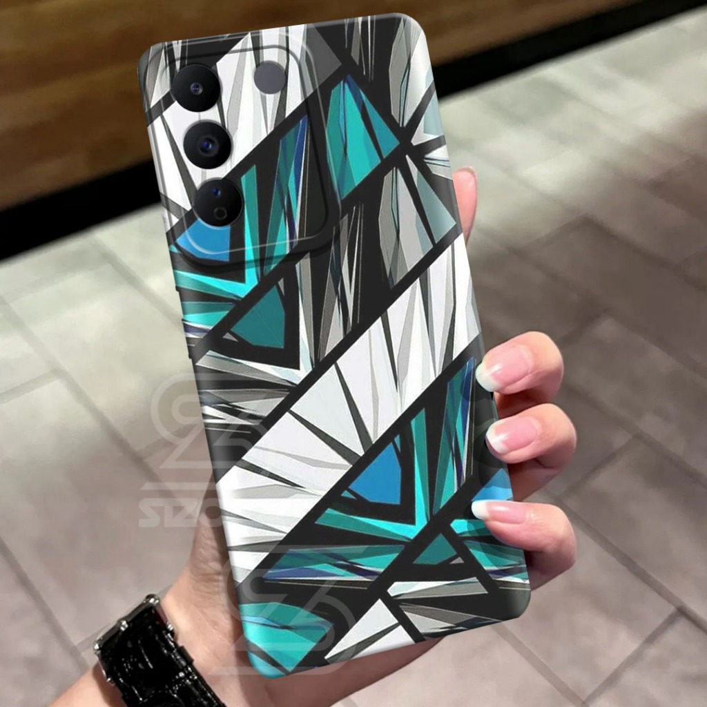 Softcase Pro Camera Case Vivo V29E 2023 ล่าสุด - ABS8 - ภาพนามธรรมซิลิโคน Hp - Softcase Hp - เคส Tpu