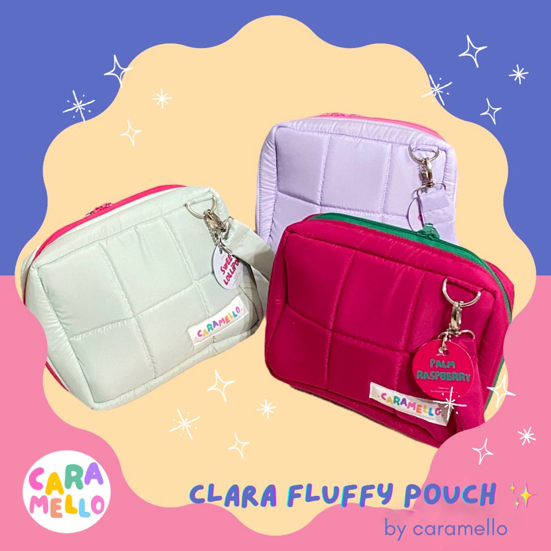 Caramello - Clara Fluffy Pouch with Compartment