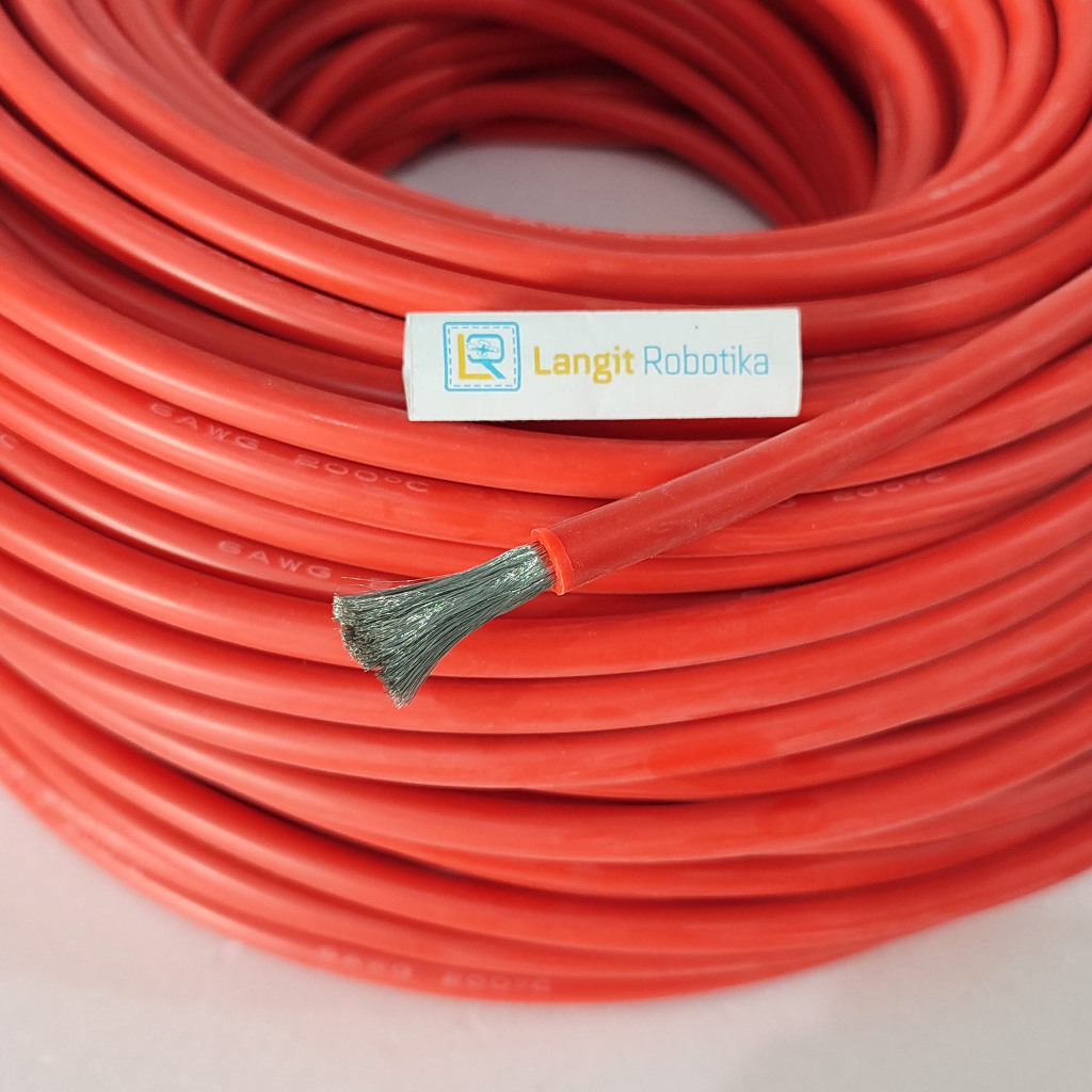 MERAH AWG 7 สายซิลิโคน AWG7 สายซิลิโคน RED RED RC Plane