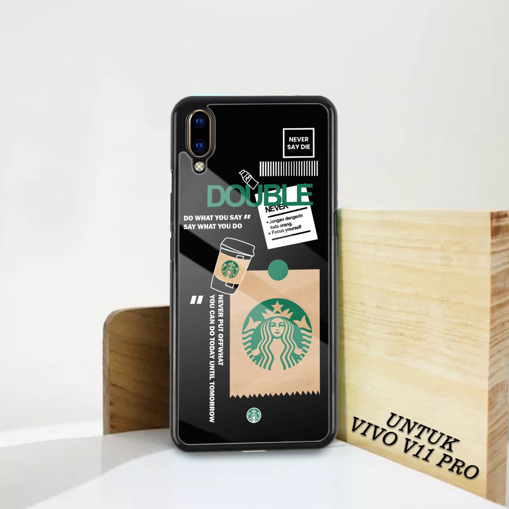 เคส VIVO V11 PRO - Casing VIVO V11 PRO STORE Case (Starbucks) - 2D Premium Glossy - Softcase Glossy - Casing Hp - Hardcase Glossy - Case Contemporary - Softcase Glass Glass - Case - Cool Case -