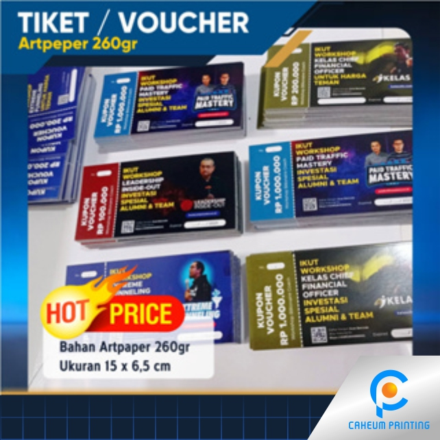 Print Voucher Tickets / Tickets / คูปองซื้อแยกได้ / Per Rem - 1 ด้าน