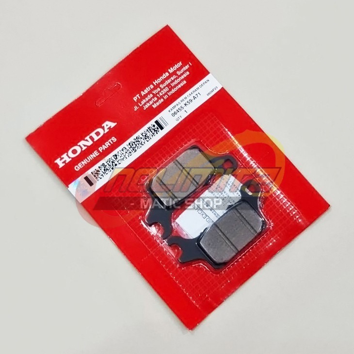 ผ้าเบรคหน้า Genio Vario 125 150 Honda อะไหล่แท้ 06455-K59-A71