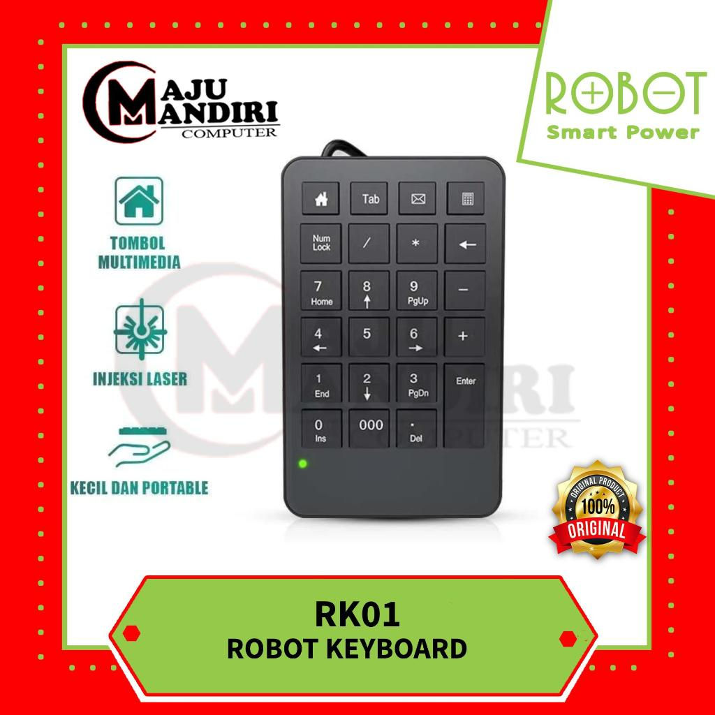 ROBOT Keyboard Numpad Numeric Keypad Wired RK01 USB Numeric Keyboard
