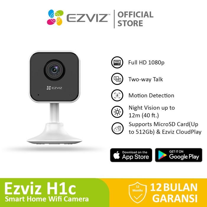 Ezviz H1c Smart Home Wifi IP Camera กล้องวงจรปิดในร่ม Type C