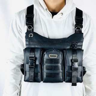 กระเป๋าสะพายข้างผู้ชายมัลติฟังก์ชั่นกระเป๋าคาดหน้าอกกันน้ํา …