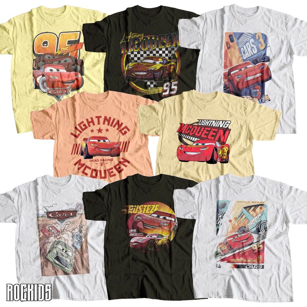 Cars mcqueen - cars mcqueen collection - เสื้อยืดเด็กรถยนต์ mcqueen - รถยนต์ mcqueen เสื้อยืดเด็ก - 