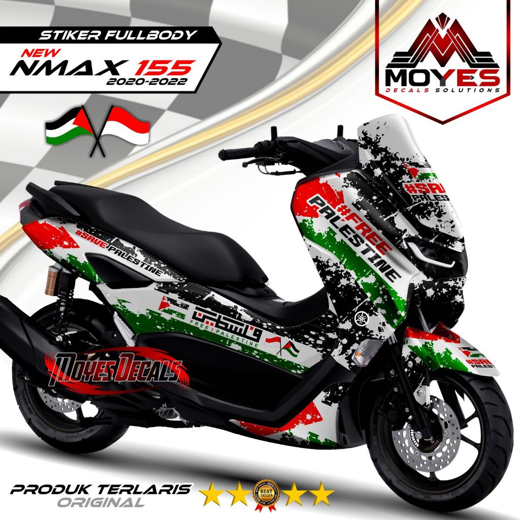 สติกเกอร์รูปลอก Fullbody ล่าสุด Variation NMX New 155 2020 2022 Palestine Motif