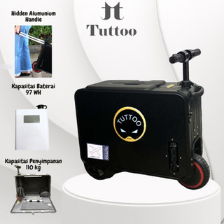 Tuttoo Koper Listrik Skuter TO01 Bisa Jalan Kabin Size 20 inci TSA Lock