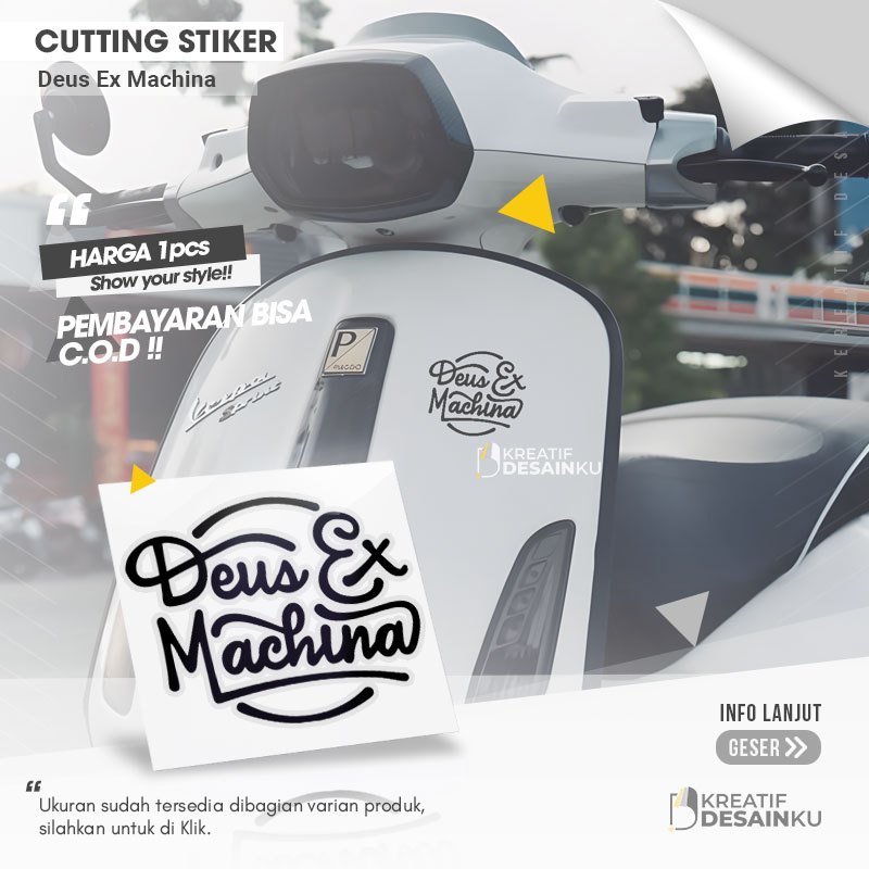 ตัดสติ๊กเกอร์ Deus Ex Machina Variations รถจักรยานยนต์รถสติกเกอร์ Veriasi อุปกรณ์เสริมนูนน่ารัก Dash