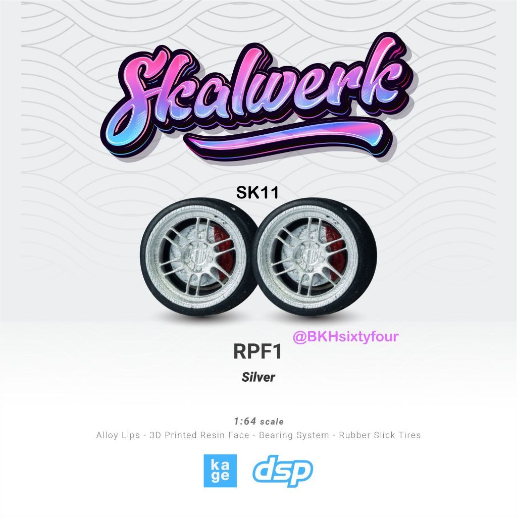 SCALWERK ENKEI RPF1 10 มม. Diskbreak+Bearing High Detailing