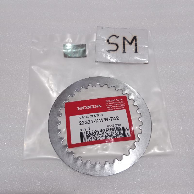 แผ่นคลัช แผ่นซับคลัช Revo FI Sonic 150R Supra GTR 150 CBR150R Streetfire 22321-KWW-742 ของแท้ Honda 