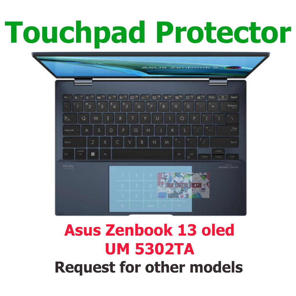 ทัชแพด Trackpad ป้องกัน Asus Zenbook 13 oled UM 5302TA