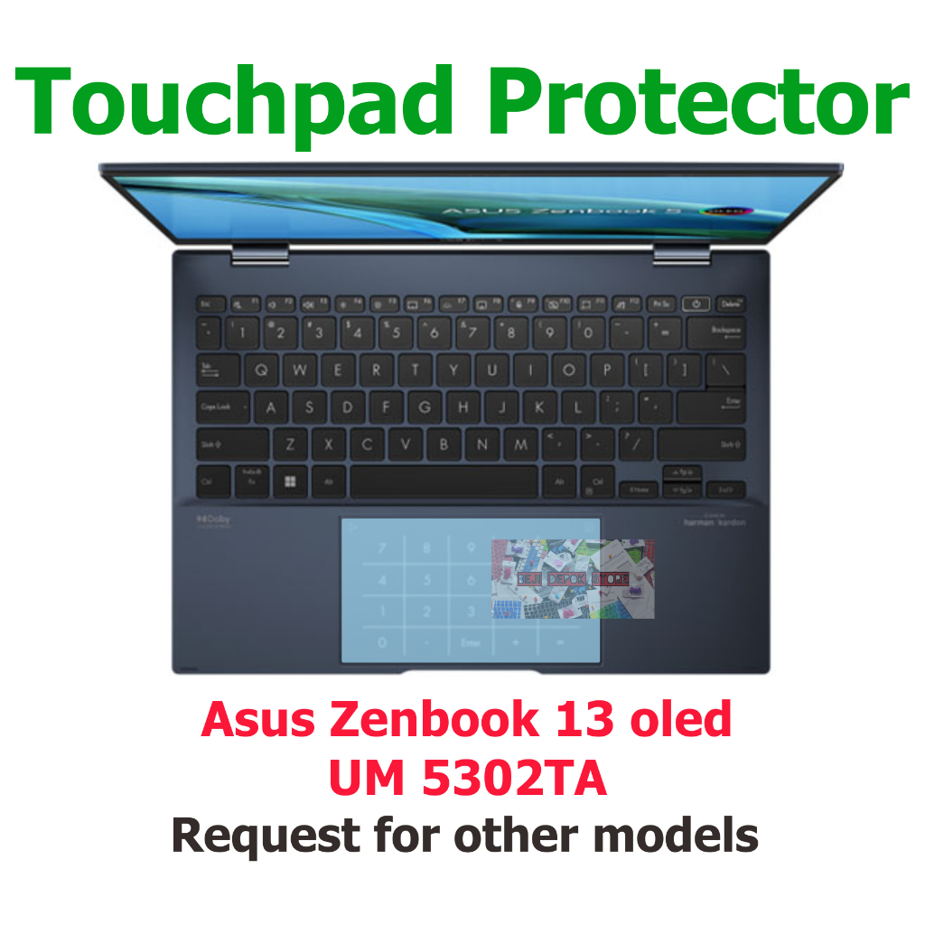 ทัชแพด Trackpad Protector Asus Zenbook 13 oled UM 5302TA