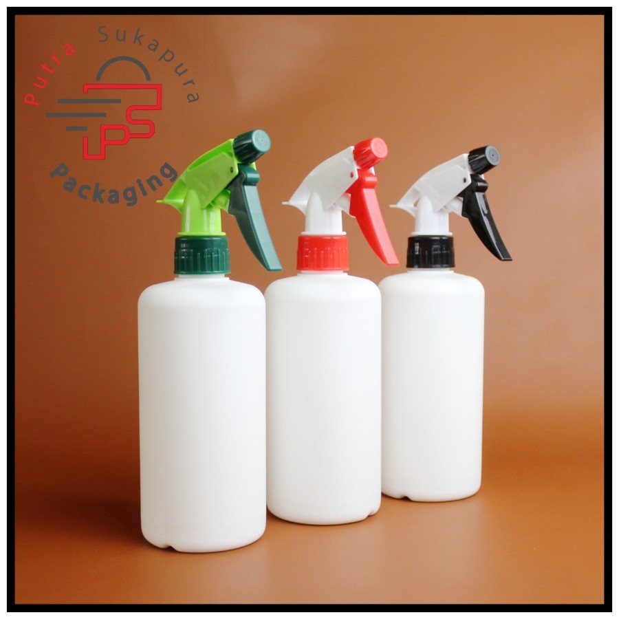 ขวดสเปรย์ HDPE kispray สีขาว 500 มล. ขวดทริกเกอร์ขนาดใหญ่ คอ HDPE 28