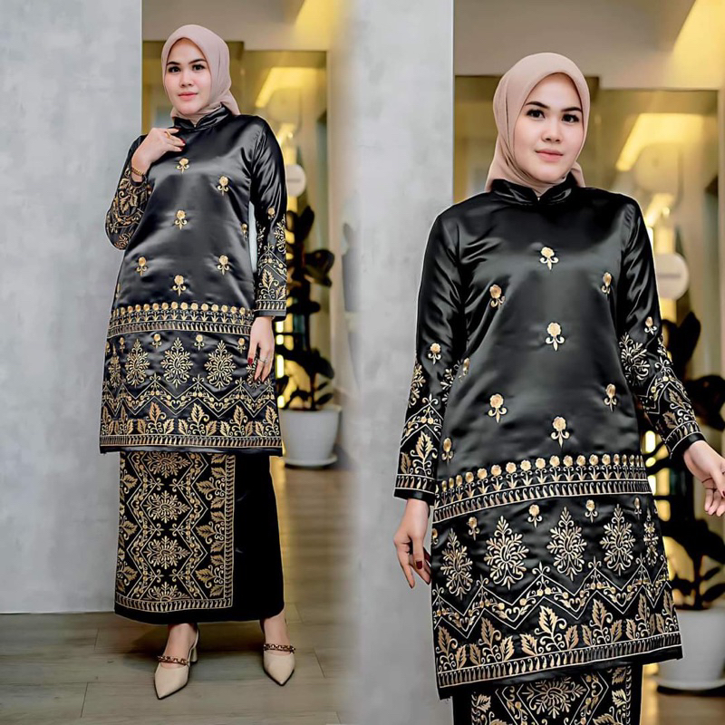 ชุดเย็บปักถักร้อย Baju kurung Baju kurung Modern Kebaya Baju kurung Padang Baju kurung Melayu Baju kurung Malaysia