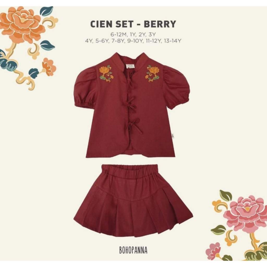 ใหม ่!-cien SET-BERRY-Children 's Chinese New Year Clothes