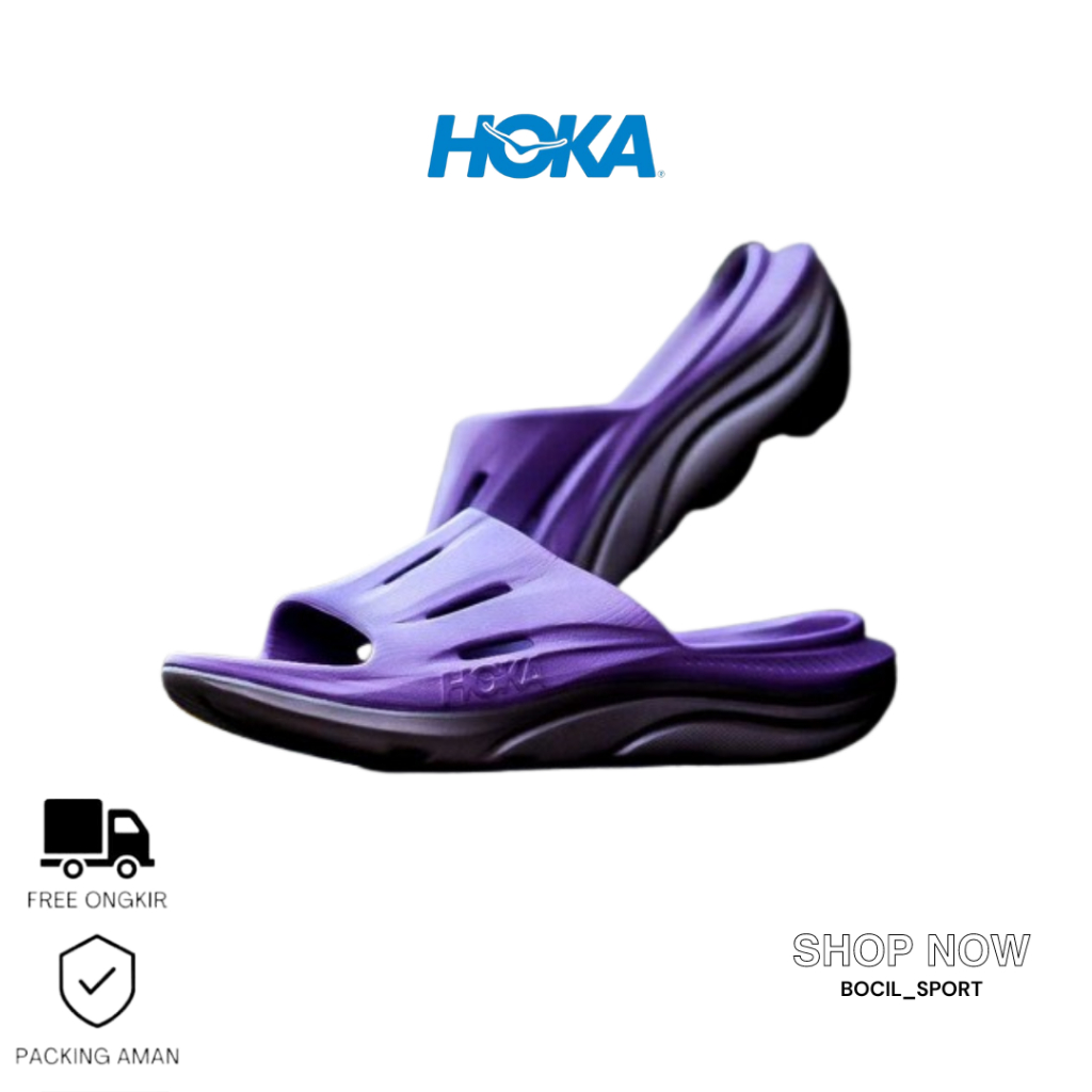 รองเท้าแตะผู้หญิง HOKA ONE ONE ORA RECOVERY SLIDE 3 สีชมพู สีฟ้า