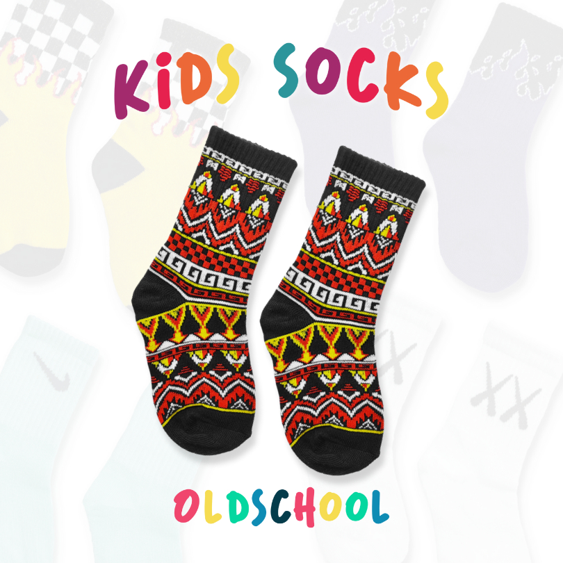 Mohaki - Oldschool Kids Tribal Motif Socks - AK102