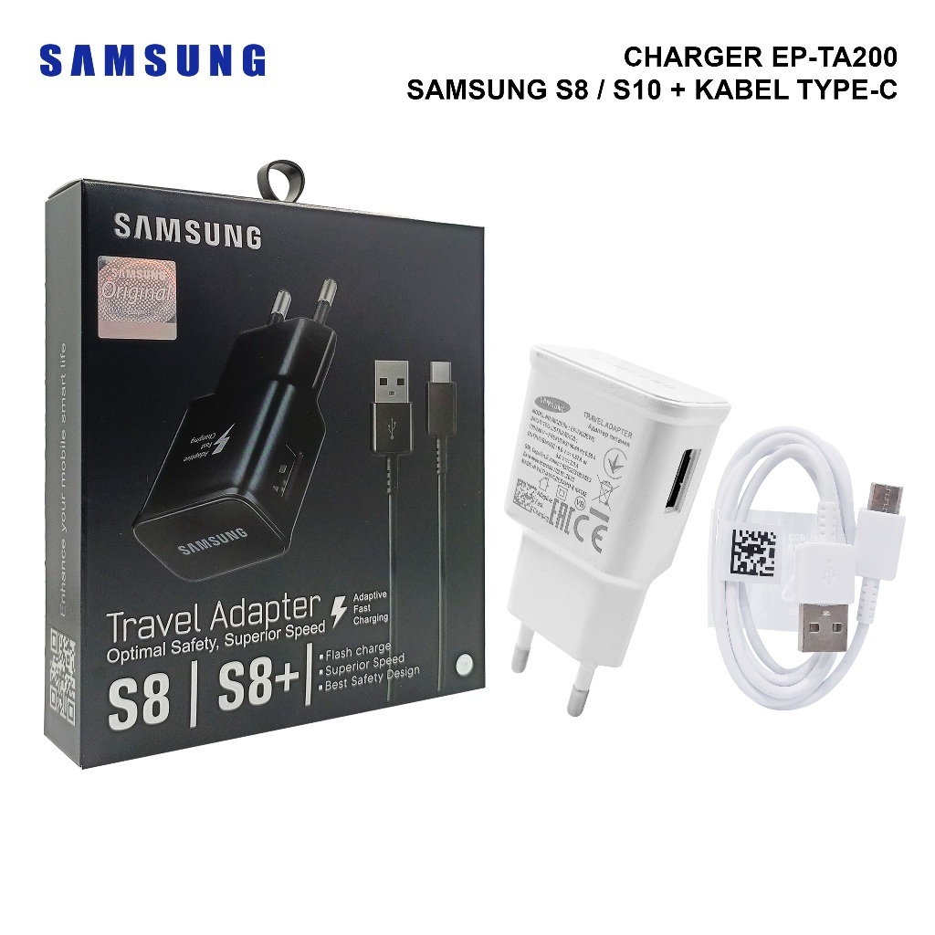 Maju อุปกรณ์เสริม - สายชาร์จ USB TRAVEL SAMSUNG S8 S10 EP - TA200/T20 TYPE C