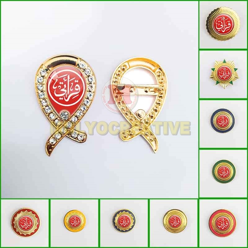 Merah Qiroati Pin Premium Model Red Qiraati เข็มกลัด Pin