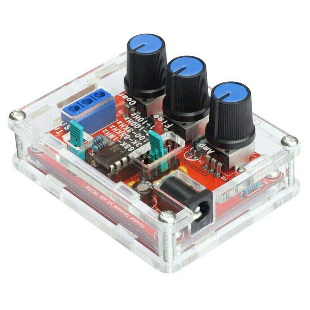 ฟังก์ชั่นเครื่องกําเนิดไฟฟ้าสัญญาณเชื่อม XR2206 Sine Triangle Square Soldered DIY พร้อมเคส