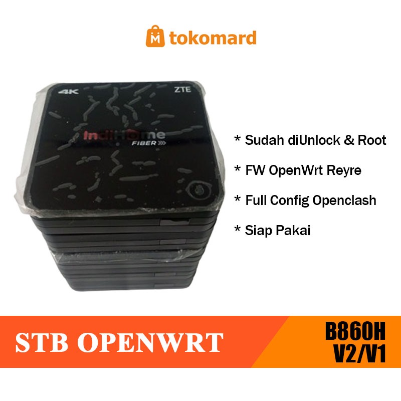 STB OpenWrt ZT E B860H V2 / V1 ล็อคแล้วและเฟิร์มแวร์ราก OpenWrt Reyre