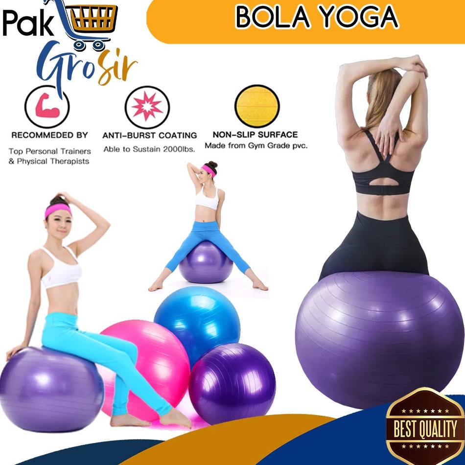 ขายร้อนโยคะ BALL FITNESS GYM GYM GYMNISTICS PILATES กีฬา DIAMETER 65 ซม. SOFT FLEXIBLE ANTI SLIP