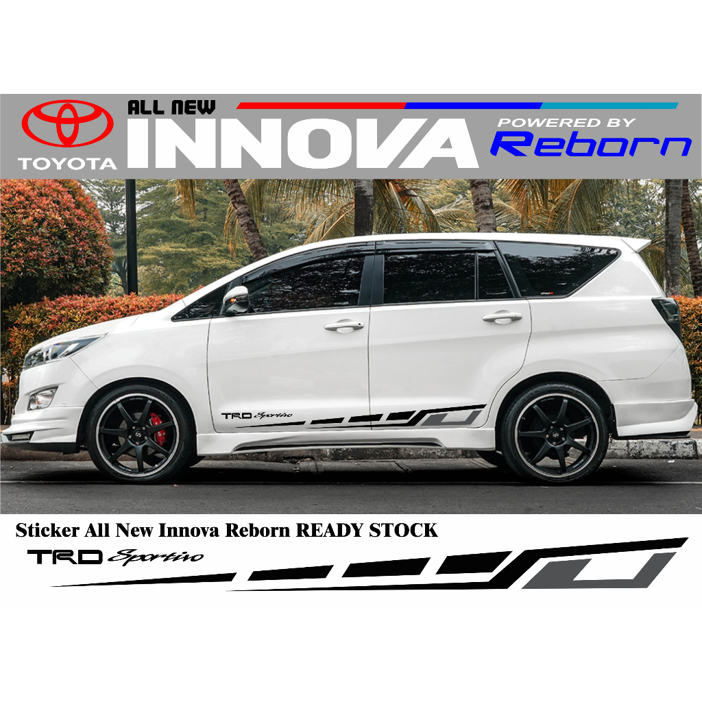 สติ๊กเกอร์toyota INNOVA REBORN SIMPLE STICKER Variation Of INNOVA REBORN Car