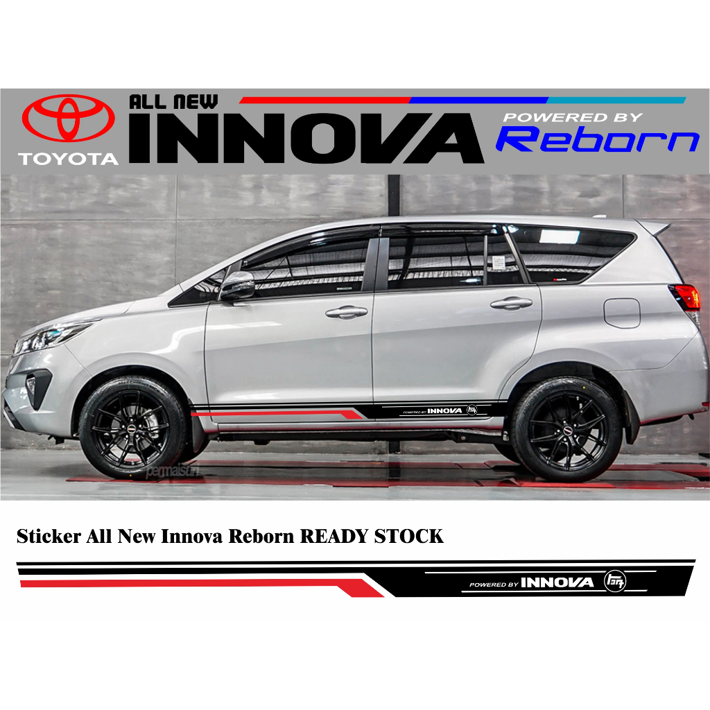 สติ๊กเกอร์toyota INNOVA REBORN STICKER BODY Side INNOVA REBORN