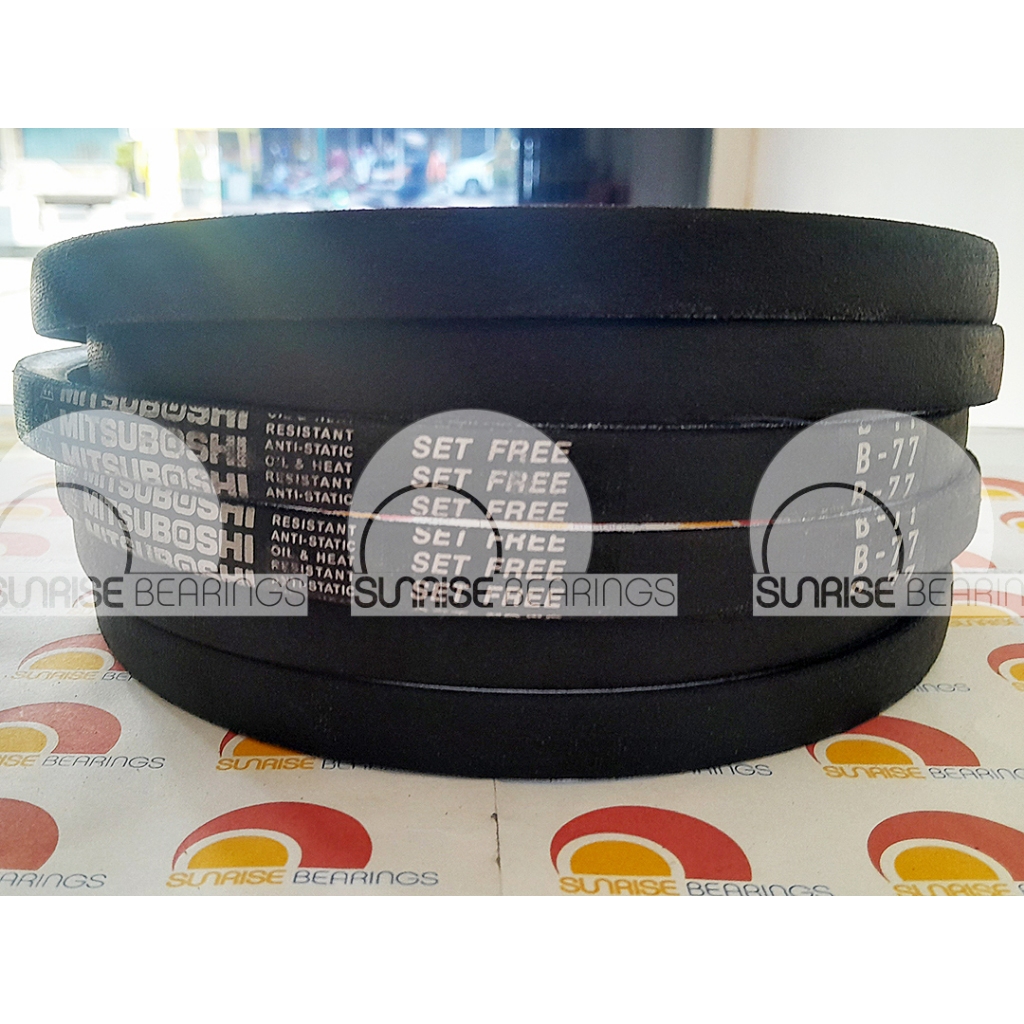 V-belt Mitsuboshi B77. เข ็ มขัดสายพัดลม