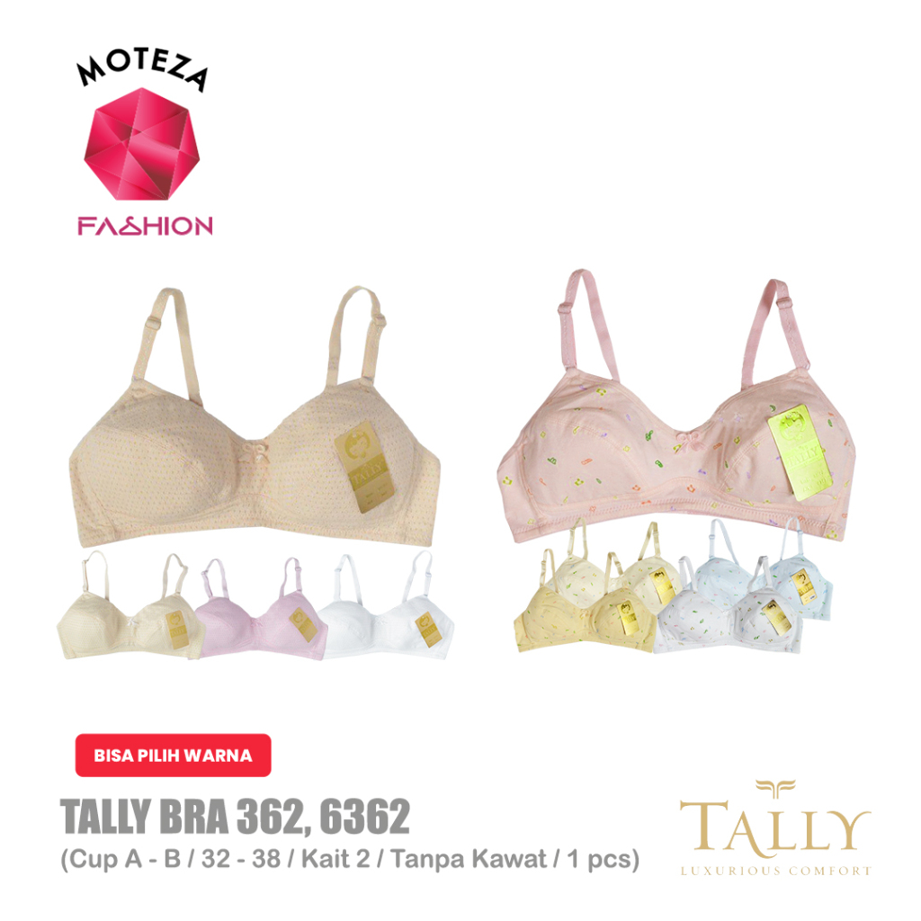 Tally 362 ; 6362 Teen BRA Teen Girl I Without Wire I Without Foam & Thin Foam I Size 32-38