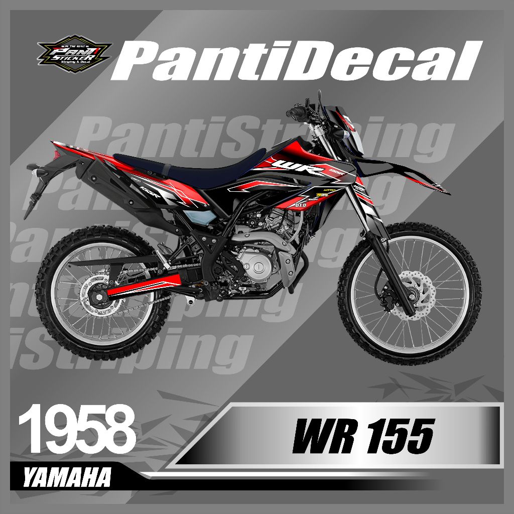 Yamaha WR 155 Full Body Super Glossy Decal Sticker - WR 155 STICKER ฟรีที่กําหนดเอง - WR 155 MOTORCY