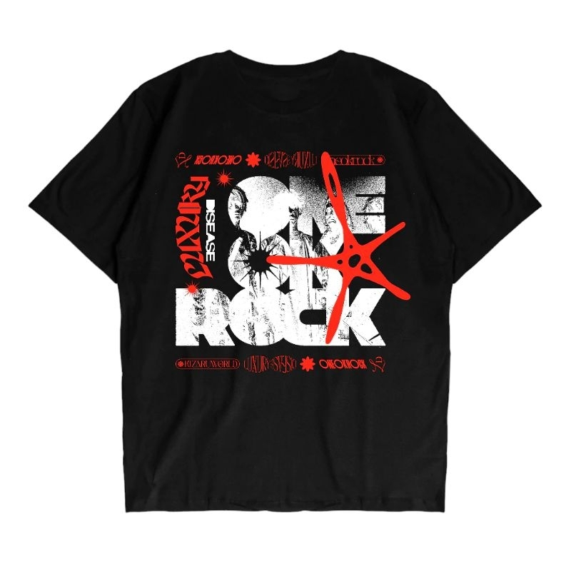 เสื้อยืด Music Series One Ok Rock 24s Tebal Katun Lembut