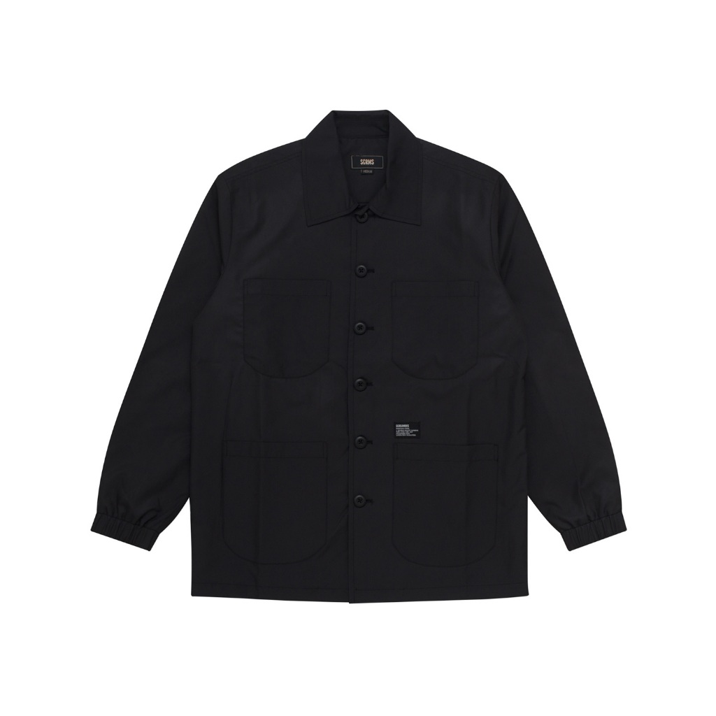 Screamous WindBreaker - เสื้อแจ็คเก็ตสีดํา TRAILS