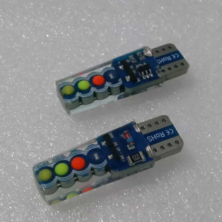 MATA T10 ไฟเลี้ยว jelly 8 ตาโต BLINKING RUNNING RGB