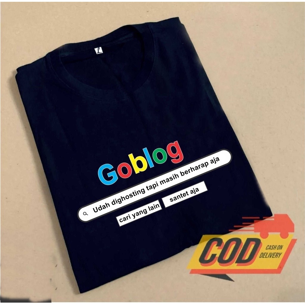 ที่ไม่ซ้ํากัน Word เสื้อยืด GOBLOG G00gLE โลโก้ Distro เสื้อยืดสําหรับผู้ชายและผู้หญิง viral โพลีเอส