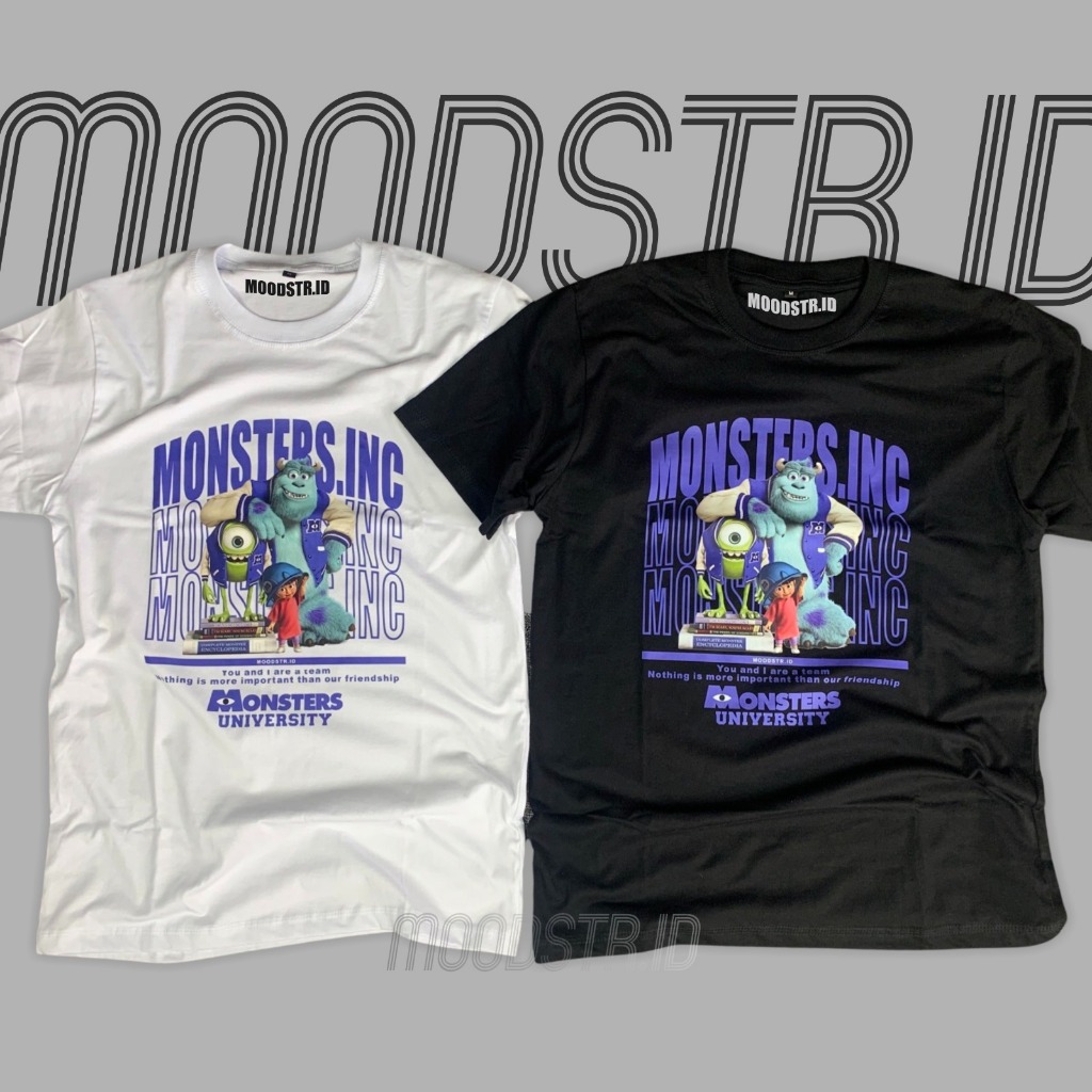 เสื้อยืดคู่รัก Monster Inc University Unisex 24 s