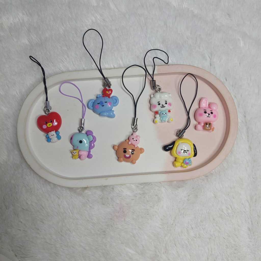 Gantungan Bt21 BTS Cooky Koya Mang Chimmy RJ Tata Shooky HP Hanger