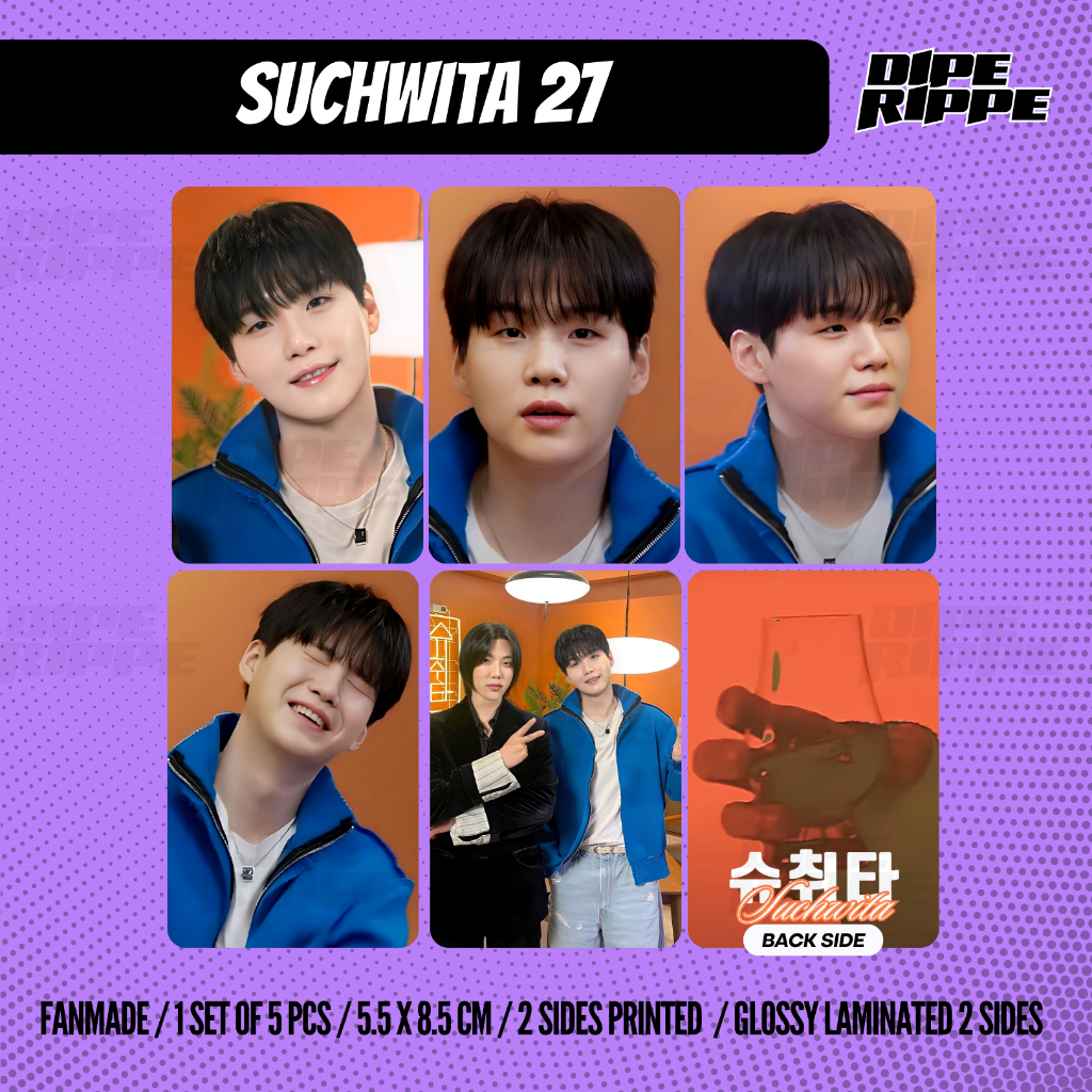 Bts PHOTOCARD - SUCHWITA SUGA AGUSTD