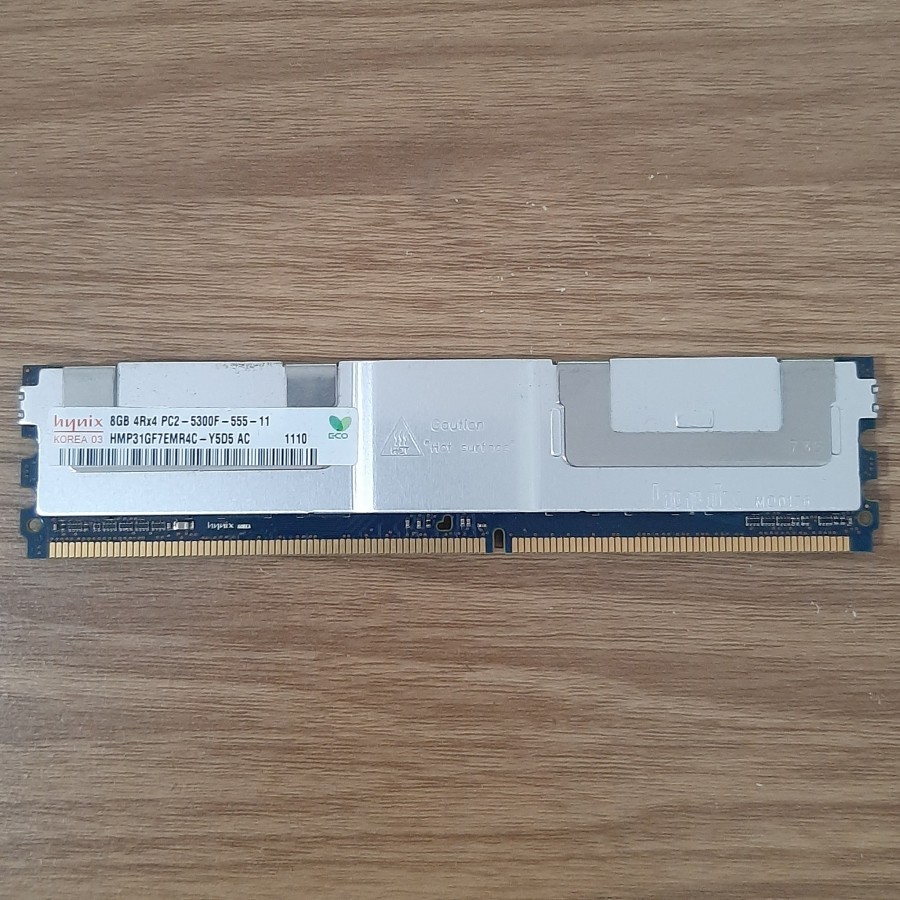 Hynix หน่วยความจําเซิร์ฟเวอร์ 8GB (1x8GB) 4RX4 PC2-5300F DDR2