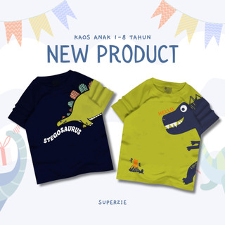 (FREE NAME STICKERS) RGKids Animal T-Shirts for Boys 4-12 Years Old Hand-PrintedST Series