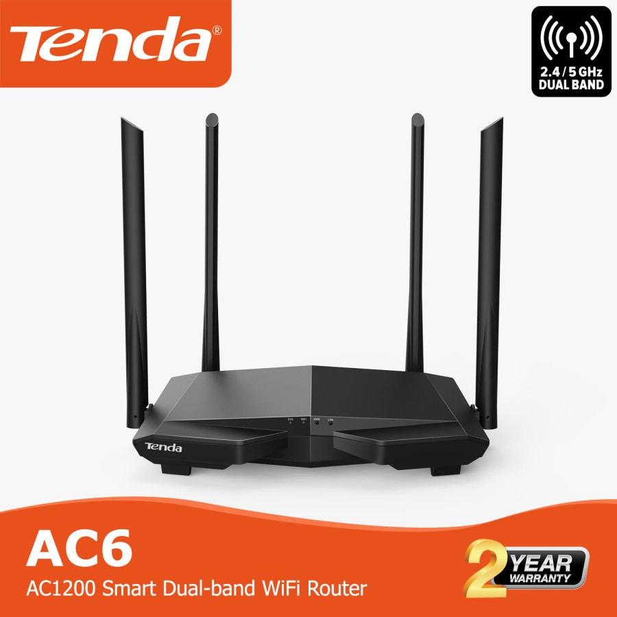 TENDA WIRELESS AND ROUTER ENT AC6