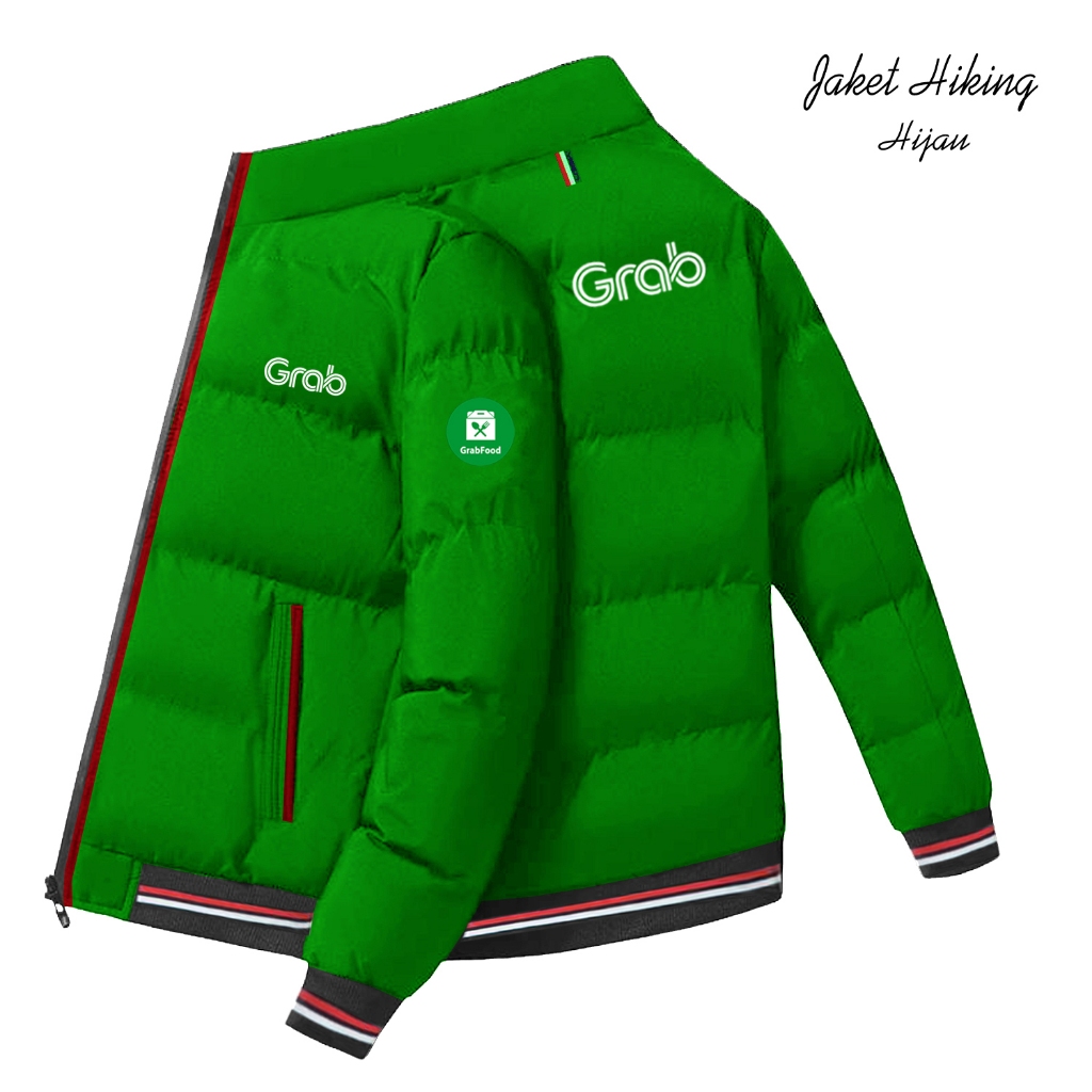 เสื้อแจ็กเก็ต แบบหนา ปักลาย Taslan Grab 2024 Jakey กันน้ํา สวมใส่สบาย สําหรับผู้ชาย