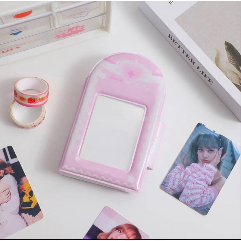 เก็บหนังสือ PHOTOCARD PINK COLLECTION (36 ช่อง)