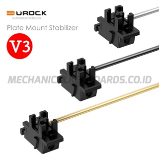 DUROCK V3 Black Plate Mount Keyboard Stabilizer Set