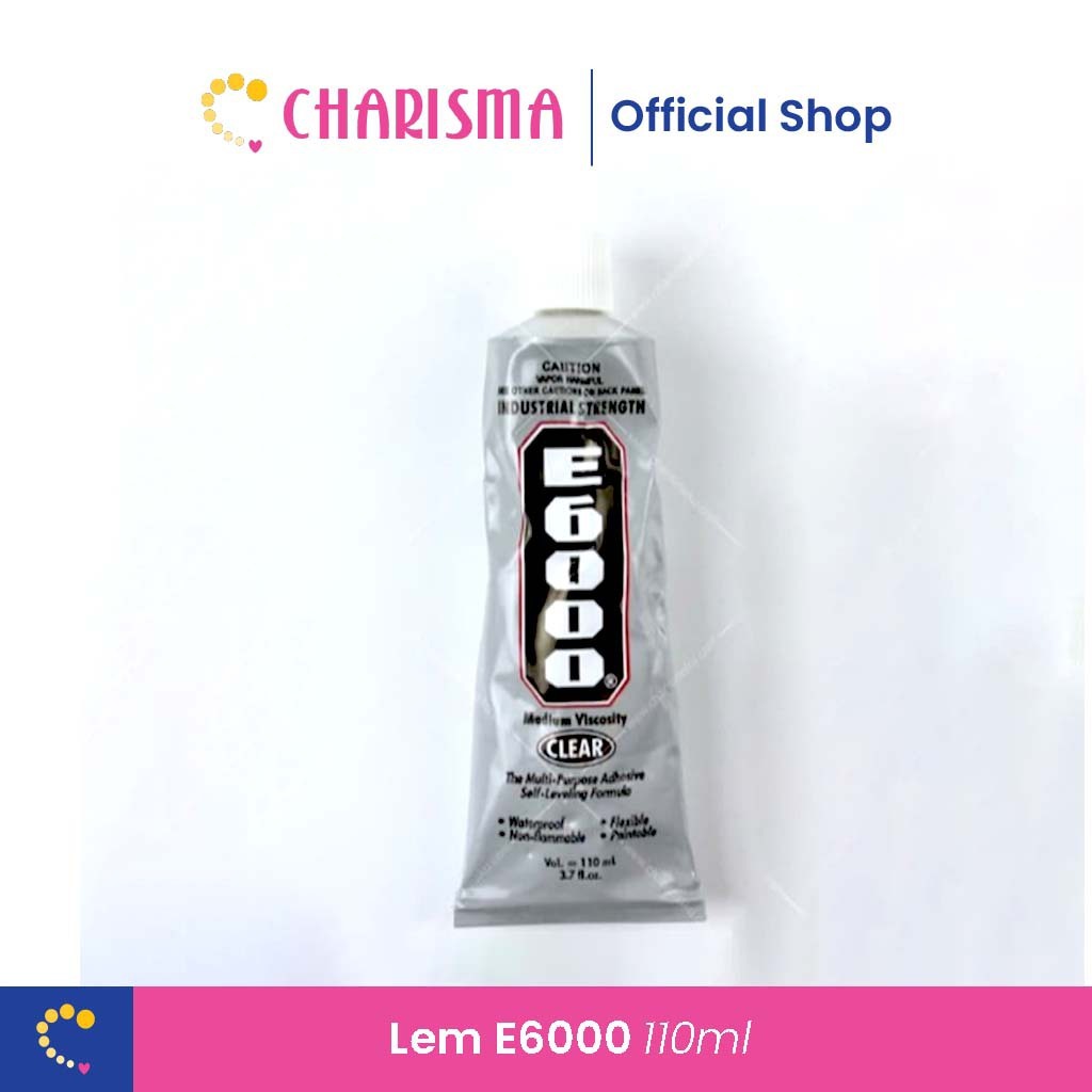 Charisma E-6000 กาวใสสําหรับ Deco Case - กาว Rhinestone สําหรับ Bling Case - กาว HP LCD / กาวอเนกประ