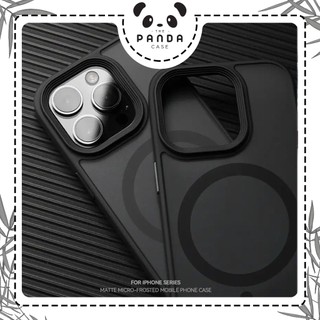 [TPC] CASE Magsafe Matte Black Edition Charge Premium Magnetic Wirelles Clear Slim For IPHONE 7 8 PLUS X XS MAX XR 11 12 13 14 15 16 17 AIR PLUS PRO PROMAX - IP124