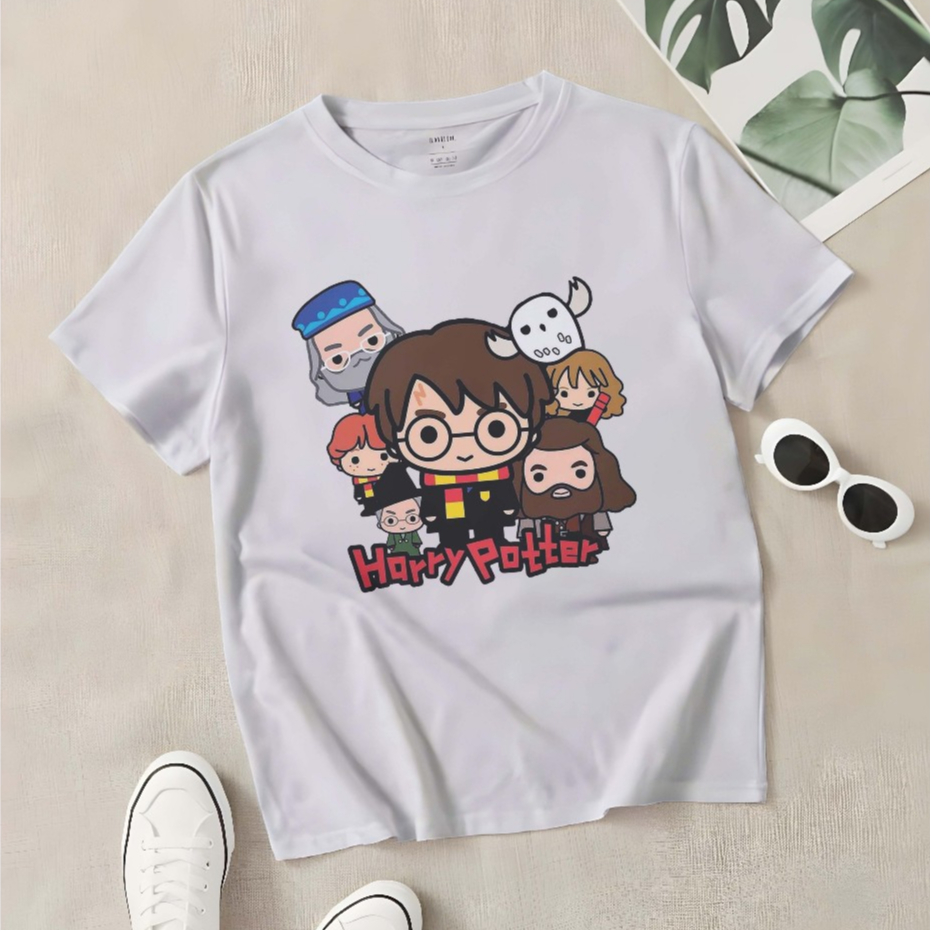 เสื้อยืดเด็ก Harry Potter วัสดุพรีเมี่ยม Unisex